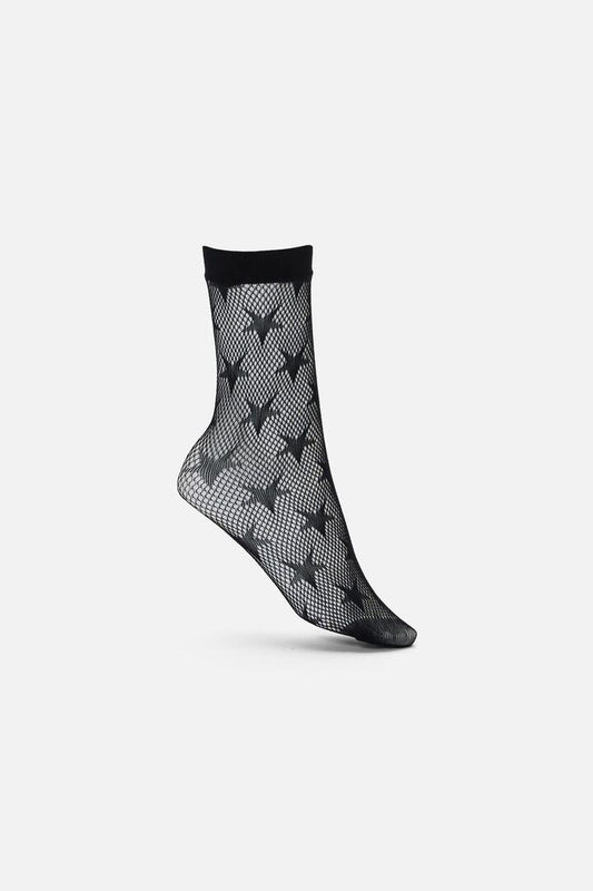 Image of Socks. Productname: Stars Fishnet Socks in Black colour by brand - Black Friday