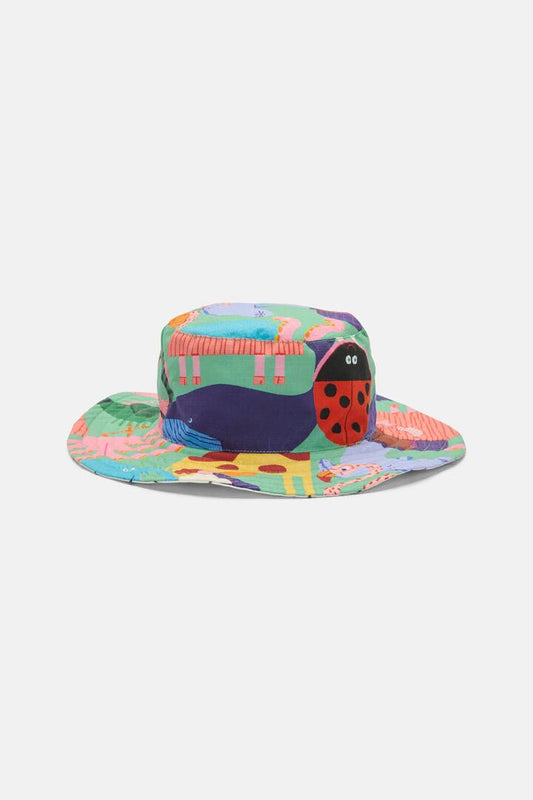 Image of Hats. Product name - Zoo Tropics Kids Hat in Green colour by brand - Gorman
