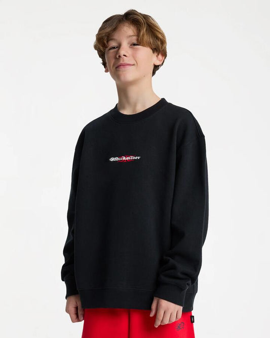 Image of Accessories. Productname: quiksilver Boys 8-16 Mercury Trident Crew Neck Black - in Black colour by brand - Quiksilver