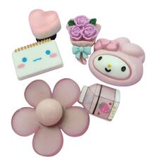 Image of Accessories. Product name - Pop-in Charm Plush Set Pink in colour by brand - Toymate
