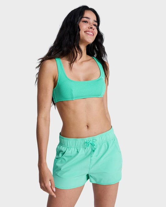 Image of Swimwear. Productname: roxy Womens Roxy Waves 2" Boardshorts Katydid - in Katydid colour by brand - Roxy