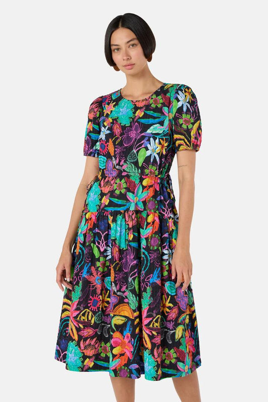 Image of Dresses. Productname: Papaya Palm Tiered Dress in Print colour by brand - Gorman