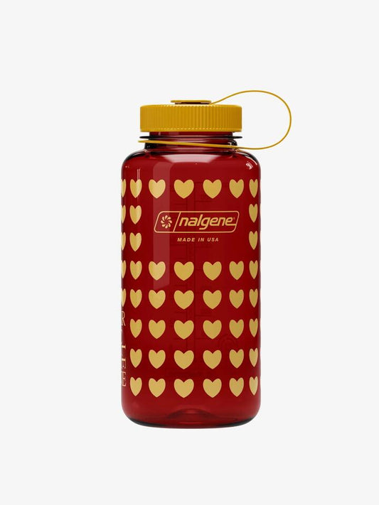 Image of Water Bottles. Productname: Nalgene Sustain Wide Mouth 1L Bottle A1 Hearts ONE SIZE Laker in Laker colour by brand - Nalgene