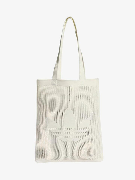 Image of Bags. Productname: Adidas Crochet Tote Bag ONE SIZE Off White in Off White colour by brand - Adidas