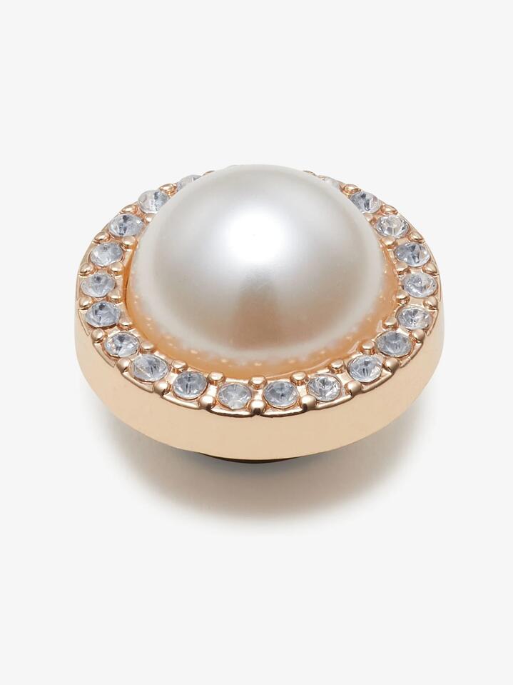Image of Accessories. Productname: Jibbitz Pearl with Diamonds ONE SIZE Multi in Multi colour by brand - Jibbitz