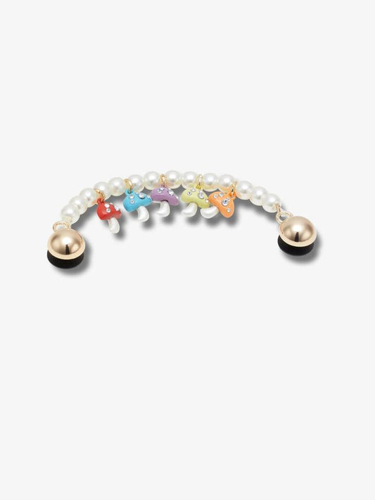Image of Charms. Productname: Jibbitz Shroom Pearl Gem Shoe Charm ONE SIZE Multi in Multi colour by brand - Jibbitz