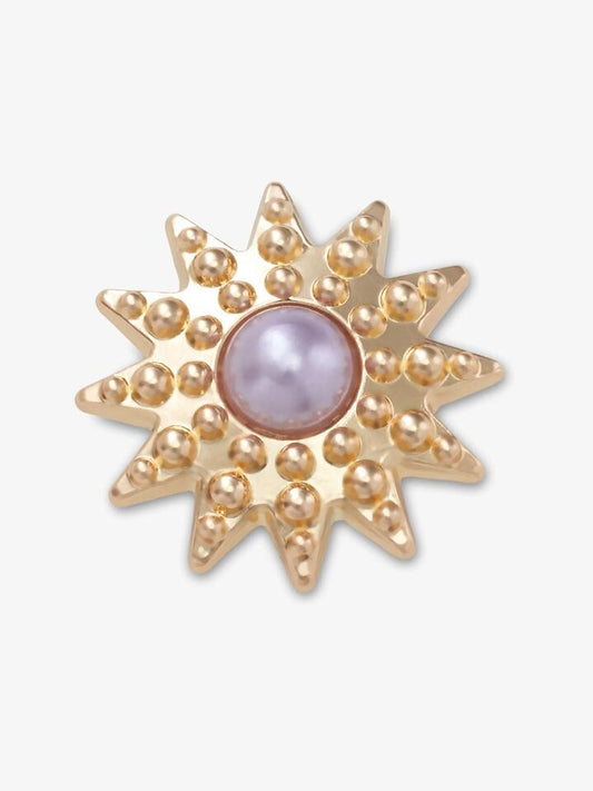 Image of Charms. Productname: Jibbitz Purple Pearl Starburst Shoe Charm ONE SIZE Multi in Multi colour by brand - Jibbitz