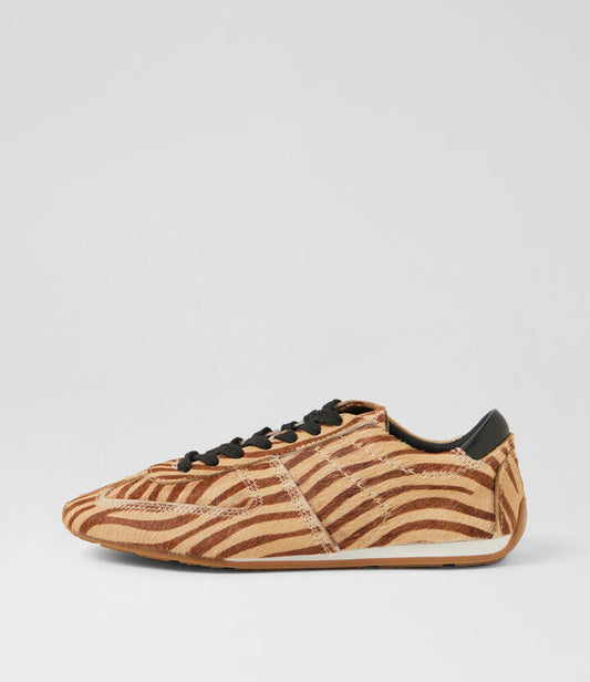 Image of Sneakers. Productname: Tylo Cinnamon Zebra Pony Sneakers in Cinnamon Zebra colour by brand - MIDAS