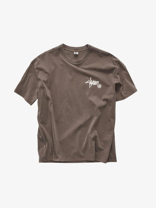 Image of T-Shirts. Productname: S-Double Shawn Script Ss Tee in Pigment Ash colour by brand - S-Double