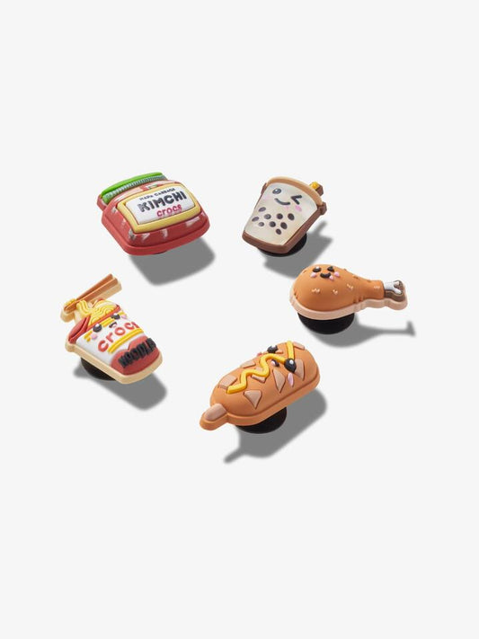 Image of Shoes. Productname: Jibbitz The Snack Pack 5 Pack ONE SIZE Multi in Multi colour by brand - Jibbitz