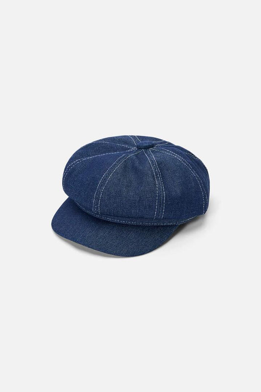 Image of Jeans. Productname: Denim Page Boy Hat in Navy colour by brand - Princess Highway