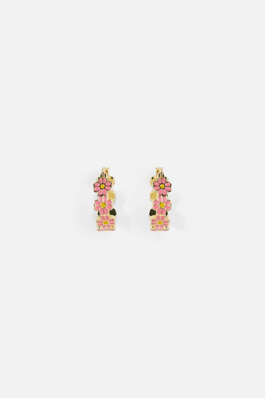 Image of Earrings. Productname: Daisy Sleeper Earrings in Pink colour by brand - Princess Highway