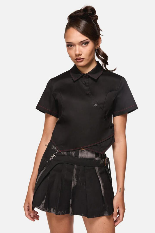 Image of Blouses. Product name - Altar Blouse in Black colour by brand - Black Friday