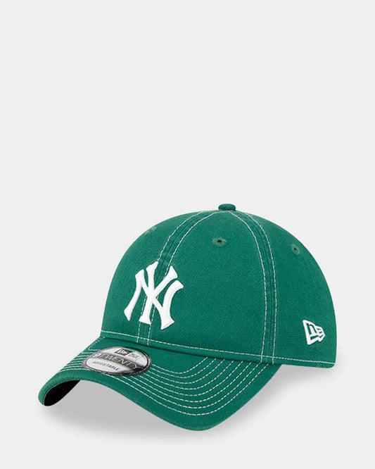 Image of Hats. Product name - New Era 9Twenty Seasonal New York Yankees Cap Green in Green colour by brand - New Era