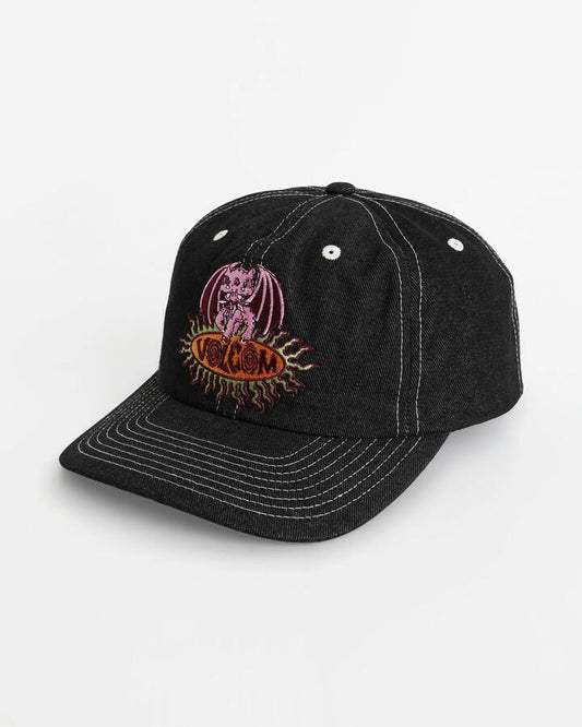 Image of Hats. Productname: volcom Mens Bowcry Adj Cap Black - in Black colour by brand - Volcom
