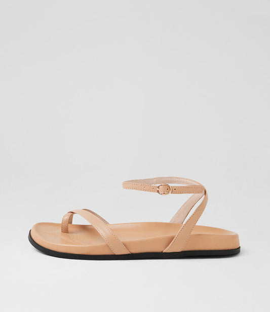 Image of Sandals. Productname: Hello Nude Leather Sandals in Nude colour by brand - MOLLINI