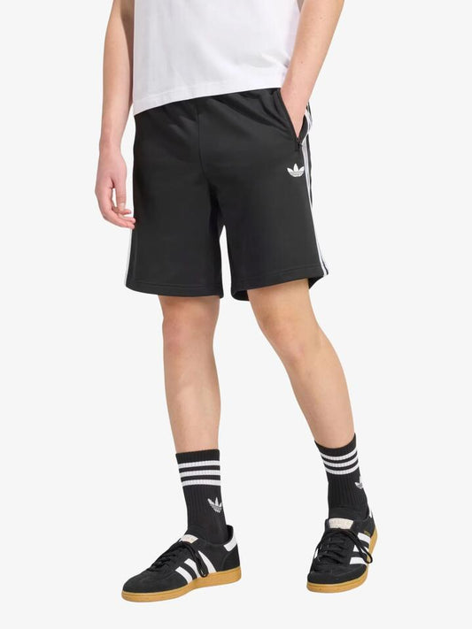Image of a model wearing Shorts. Productname: Adidas Men's Firebird Shorts in Black colour by brand - Adidas