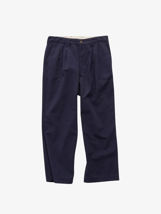 Image of a model wearing Pants. Productname: S-Double Wide Cut Field Pant in Navy colour by brand - S-Double