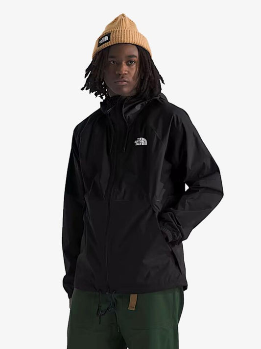 Image of a model wearing Outerwear. Productname: The North Face Men'S Antora Rain Hoodie in Tnf Black colour by brand - The North Face