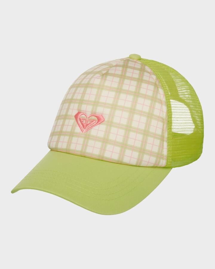 Image of Hats. Productname: roxy Beautiful Morning Cap Cloud Dancer Swell Plaid - in Cloud Dancer Swell Plaid colour by brand - Roxy