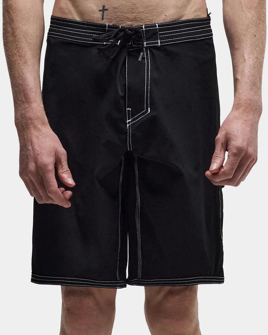 Image of Swimwear. Product name - Former Mens Reynolds 19" Boardshorts Black in Black colour by brand - Former