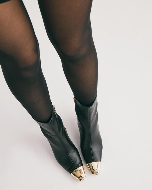Image of Boots. Productname: Delulu: Black - Women's Boot Low-mid Heel in Black colour by brand - Novo