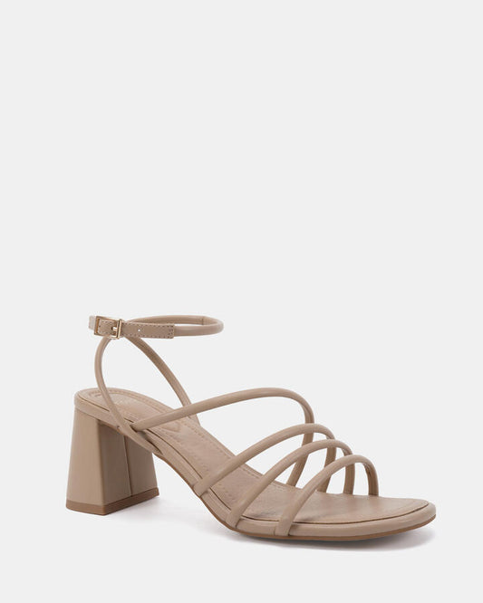 Image of Heels. Productname: Muffin: Neutral - Women's Strappy - High Heel in Neutral colour by brand - Novo
