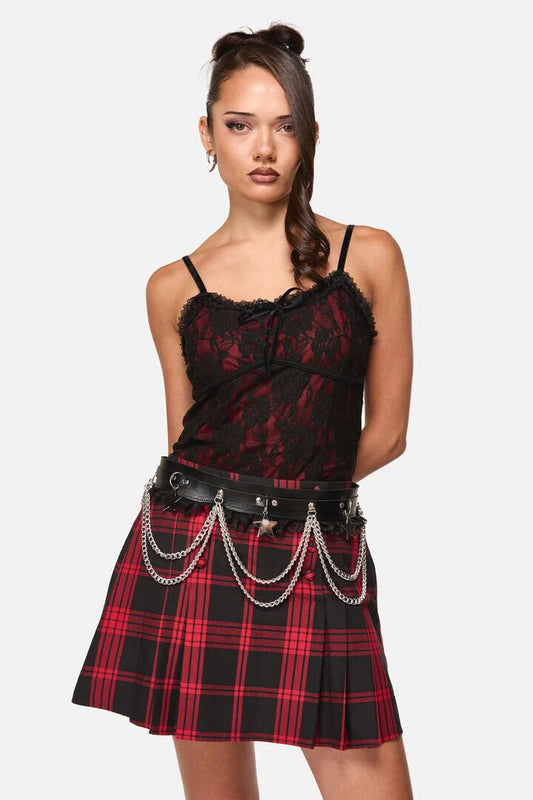 Image of Charms. Productname: Star Charm & Chain Belt in Black/Silver colour by brand - Black Friday