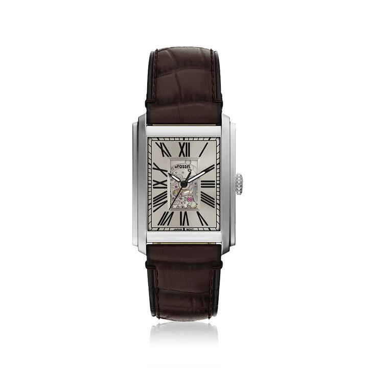 Image of Watches. Productname: Fossil Carraway Brown Leather Watch ME3272 in Watch colour by brand - Bevilles