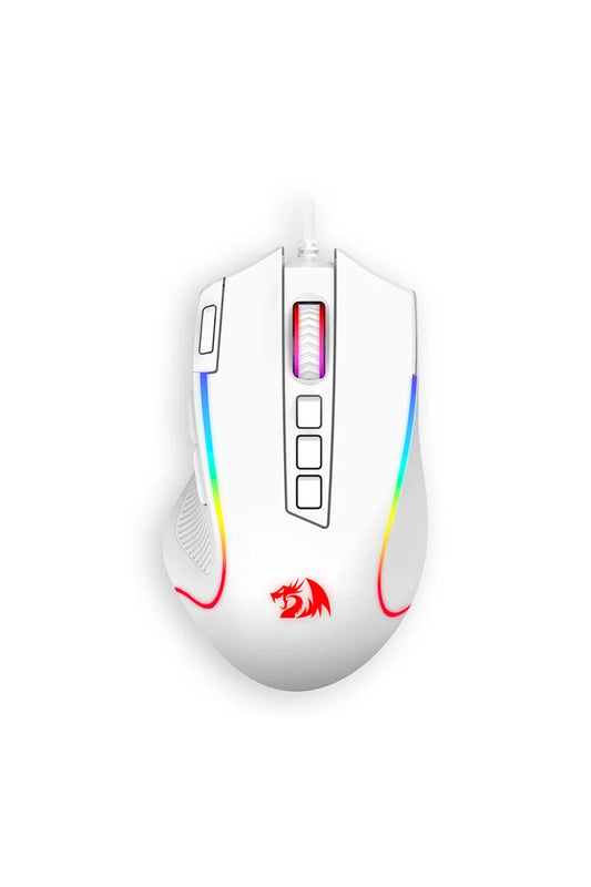 Image of Computer Accessories. Productname: Redragon M612W Predator Gaming Mouse Wired RGB Rapid Fire in White colour by brand - REDRAGON