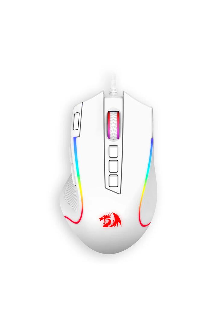 Image of Mice & Trackballs. Product name - Redragon M612W Predator Gaming Mouse Wired RGB Rapid Fire in White colour by brand - REDRAGON