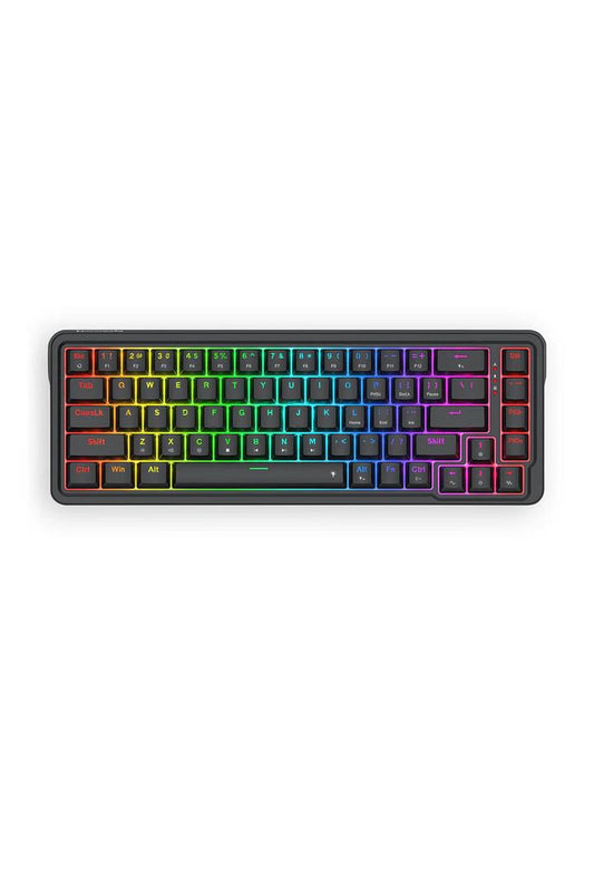 Image of Keyboards. Product name - Redragon K709 NOVA Black 65% Gasket Wired RGB Mechanical Gaming Keyboard in Black colour by brand - REDRAGON