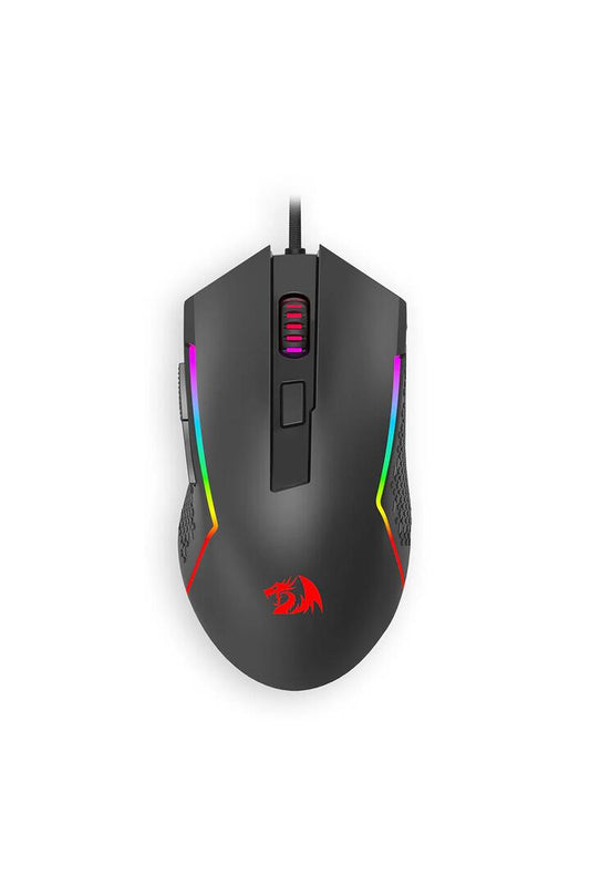 Image of Mice & Trackballs. Product name - Redragon M616 Trident Gaming Mouse Wired RGB 5 DPI Levels in Black colour by brand - REDRAGON