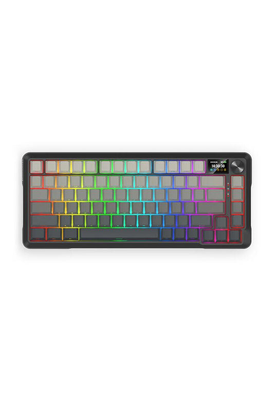 Image of Keyboards. Product name - Redragon K724-PRO BEHEMOTH Black 75% Gasket Tri-Mode Mechanical Gaming Keyboard in Black colour by brand - REDRAGON