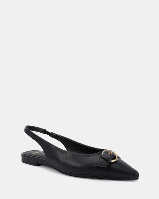 Image of Flats. Productname: Crosby: Black - Women's Casual Flat Closed in Black colour by brand - Novo