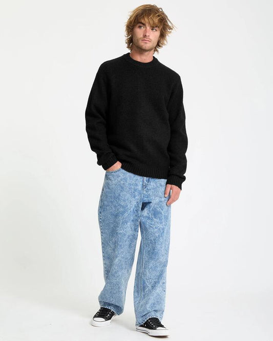 Image of Accessories. Productname: volcom Mens Edmonder Ii Crew Neck Black - in Black colour by brand - Volcom