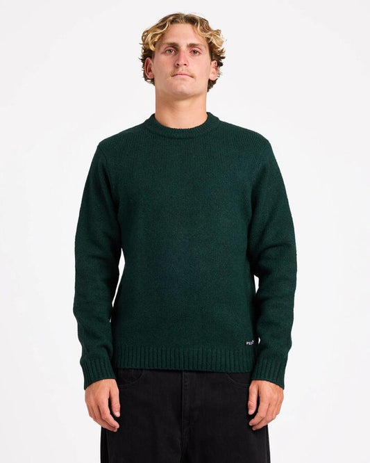 Image of Accessories. Productname: volcom Mens Edmonder Ii Crew Neck Scarab - in Scarab colour by brand - Volcom