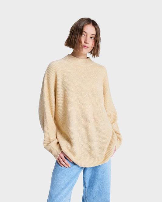 Image of Accessories. Productname: roxy Womens Little Dume Crew Neck Pebble - in Pebble colour by brand - Roxy