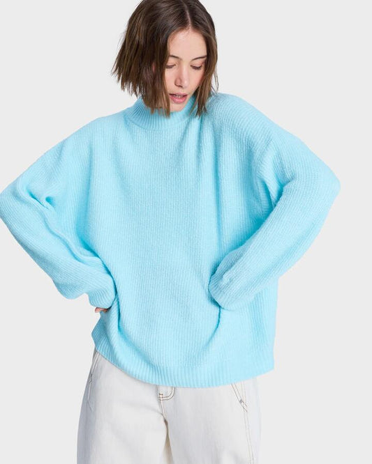 Image of Accessories. Productname: roxy Womens Little Dume Crew Neck Tanager Turquoise - in Tanager Turquoise colour by brand - Roxy