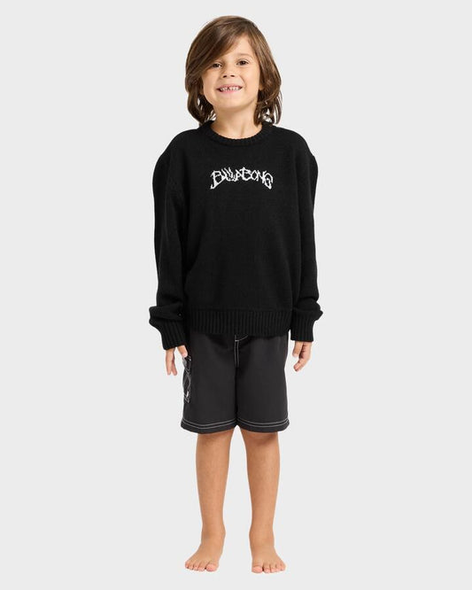 Image of Accessories. Productname: billabong Toddlers Filthy Crew Neck Black - in Black colour by brand - Billabong