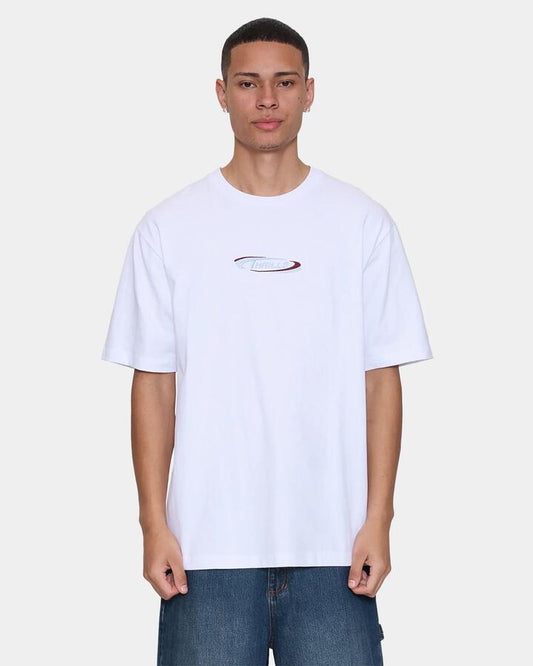 Image of T-Shirts. Product name - Thrills Mens Spectral Oversized Fit T-Shirt White in White colour by brand - Thrills