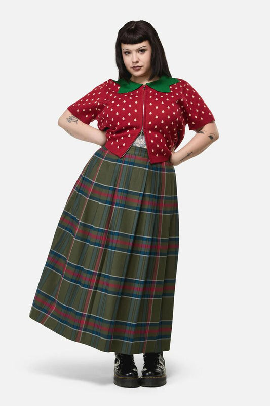 Image of a model wearing Skirts. Productname: Curve Harbinger Goth Skirt in Multi colour by brand - Black Friday