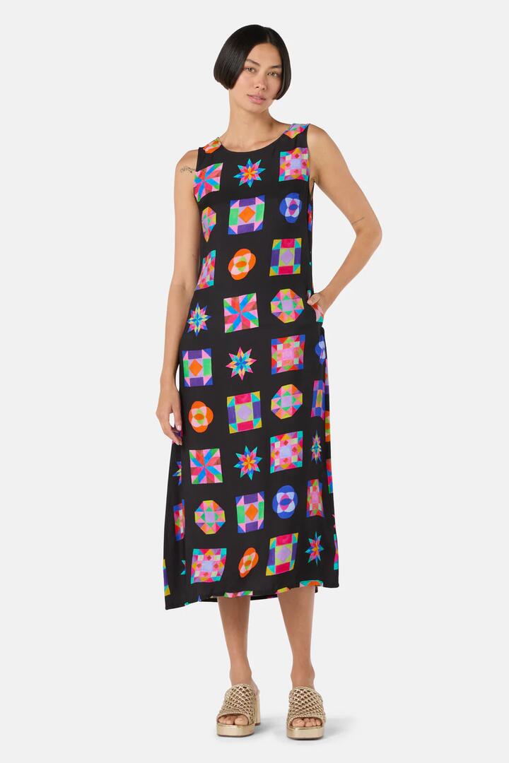 Image of Dresses. Productname: Pinwheel Midi Dress in Print colour by brand - Gorman