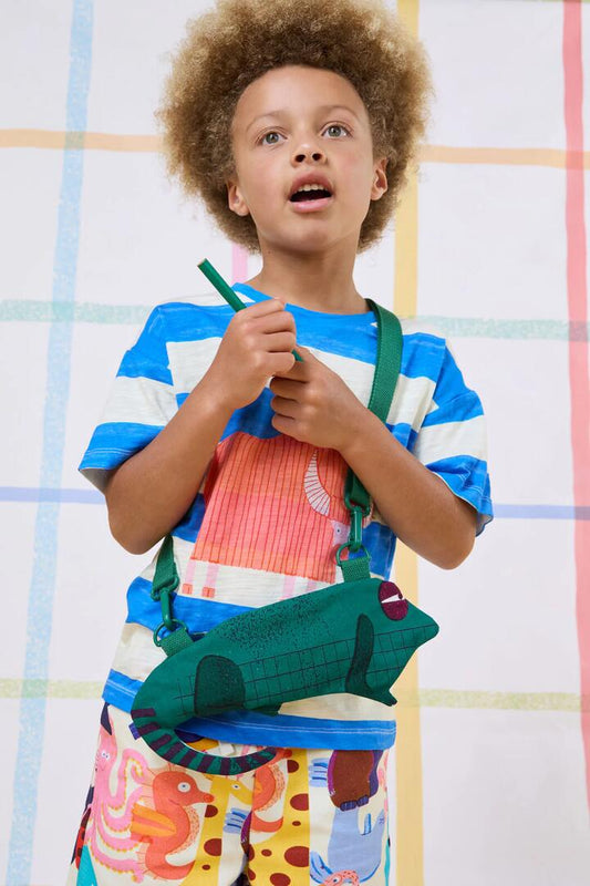 Image of Bags. Productname: Lizard Kids Pencil Case in Green colour by brand - Gorman