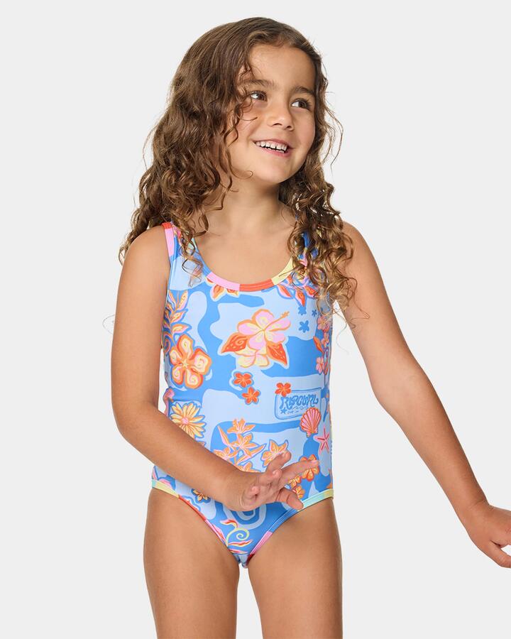 Image of Swimwear. Productname: rip Curl Girls 2-7 Surf Magic Revo One Piece Swimsuit Multico - in Multico colour by brand - rip Curl