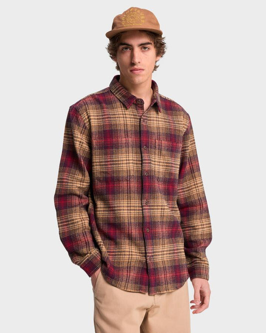 Image of Shirts. Productname: quiksilver Mens Dna Flannel Shirt Tobacco Check Dna - in Tobacco Check Dna colour by brand - Quiksilver