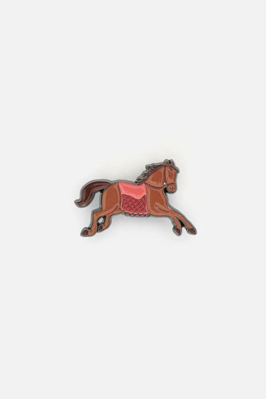 Image of Jewelry. Productname: Fancy Horse Pin in Tan colour by brand - Princess Highway
