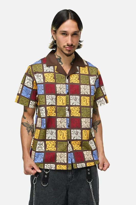 Image of Shirts. Productname: Stampz Shirt in Multi colour by brand - Dangerfield