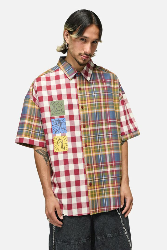 Image of Shirts. Productname: Jupiter Panel Shirt in Multi colour by brand - Dangerfield