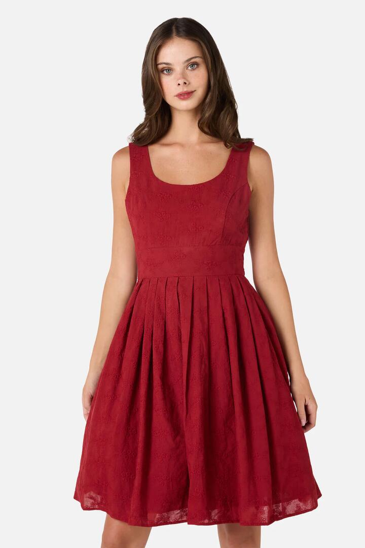 Image of Dresses. Productname: Helena Bow Back Dress in Red colour by brand - Princess Highway
